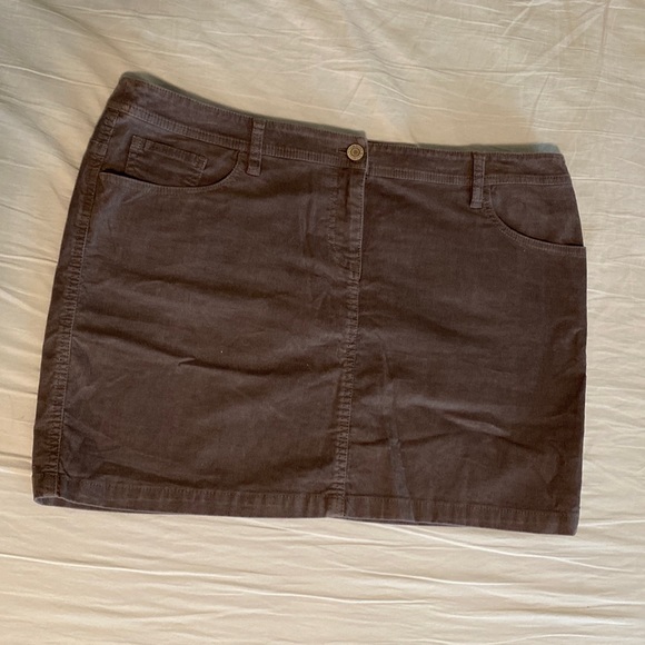 NY&C Slate Cord Skirt - Picture 1 of 2